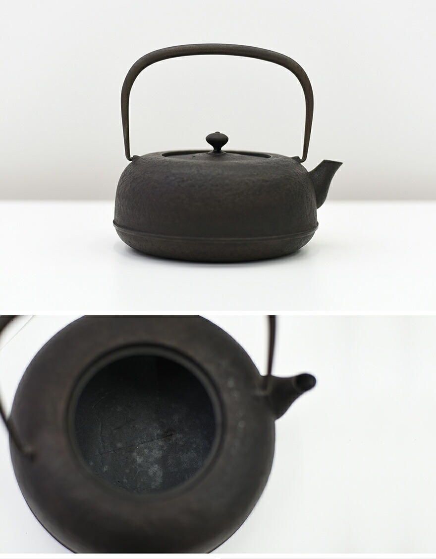 東屋・あづまや 水沢姥口/てつびん 鉄瓶 鋳鉄漆焼き お茶/薬缶/急須 〔