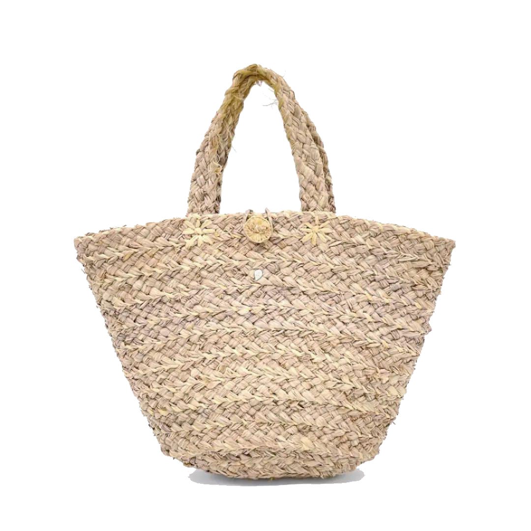 Helen Kaminski ヘレンカミンスキー ラフィア トートバッグ レザー