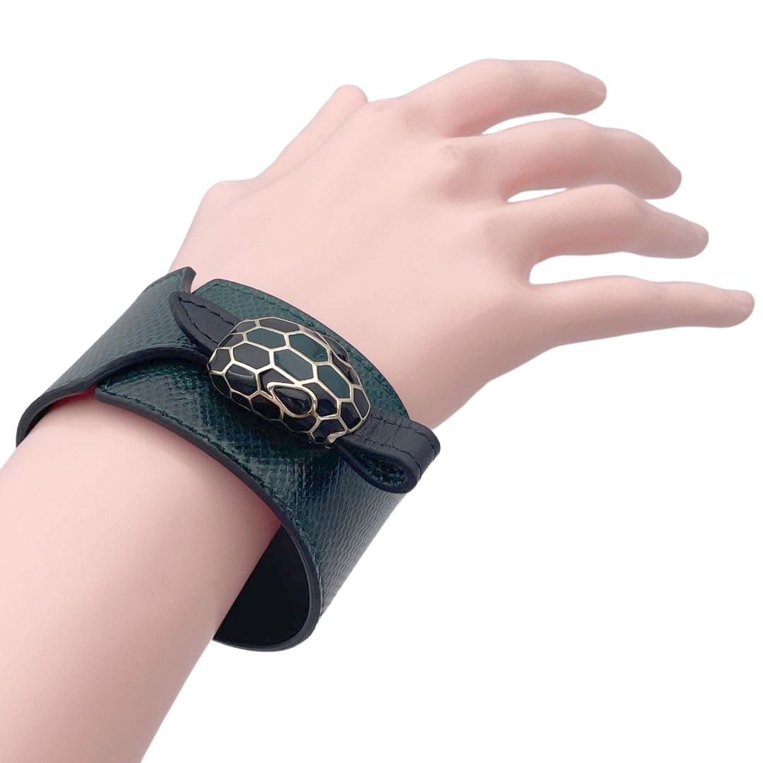 BVLGARI ブルガリ セルペンティ フォーエバー レザーブレスレット