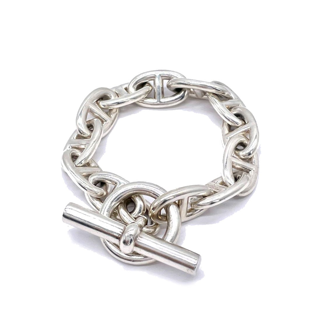 HERMES エルメス ブレスレット シェーヌダンクルTGM 12コマ Ag925
