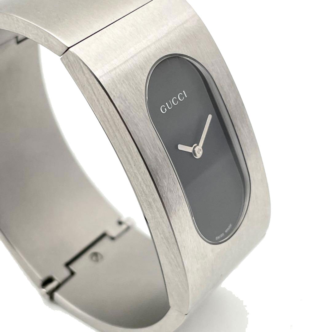 GUCCI グッチ レディース腕時計 バングルウォッチ クオーツ シルバー
