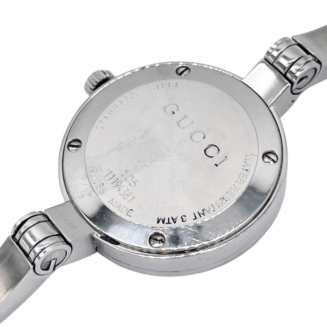 GUCCI グッチ レディース腕時計 バングルウォッチ ガーネットベゼル