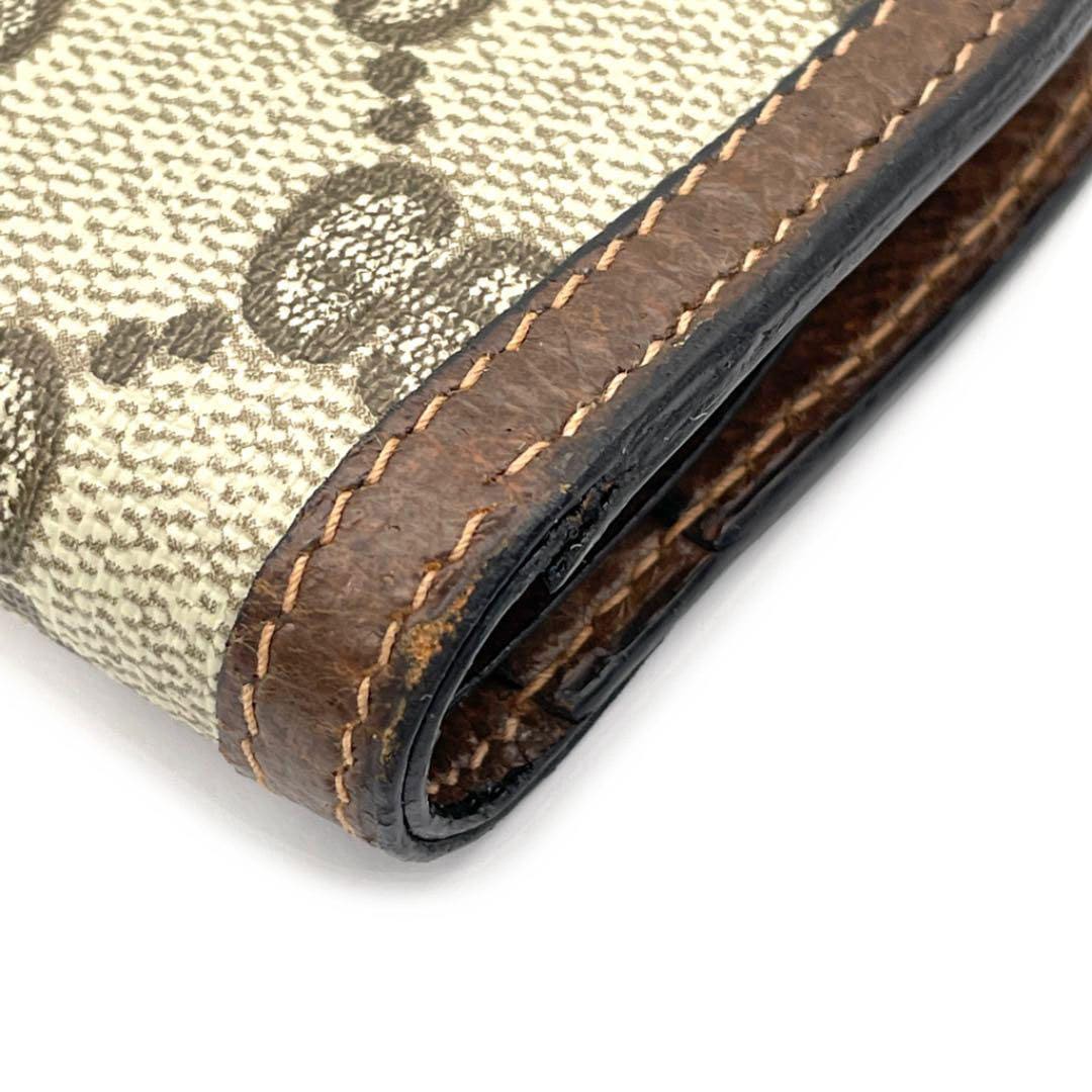GUCCI グッチ オールドグッチ 二つ折り財布 ミニ財布 GG柄 ホース