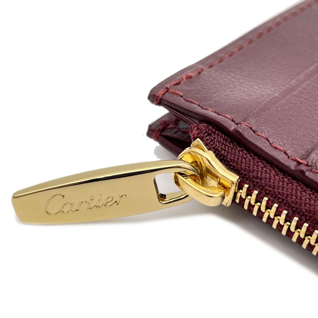 Cartier カルティエ ジップ付 5カード ホルダー マスト ドゥ
