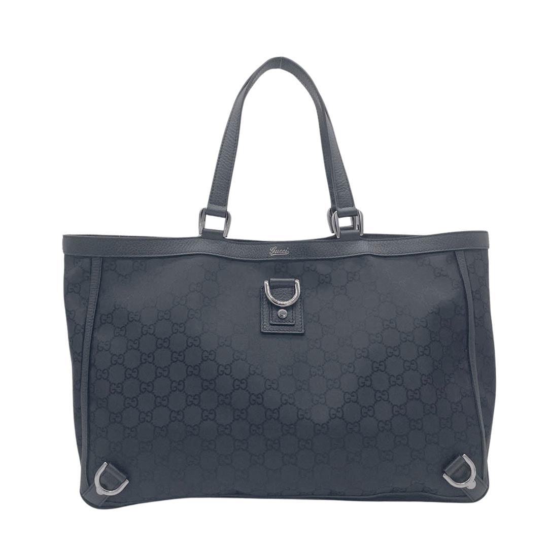 GUCCI グッチ トートバッグ アビー GGナイロンキャンバス レザー