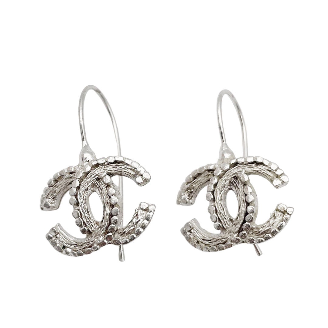 CHANEL シャネル フックピアス ココマーク シルバー 00A