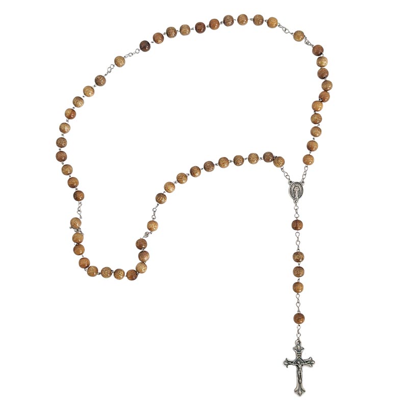 ウッドビーズロザリオネックレス｜ブラジルお守りのブラジル通販 SORTE