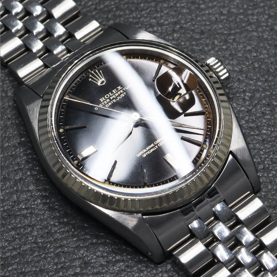ロレックス デイトジャスト Ref.1601 ブラックミラー ブラウンチェンジ