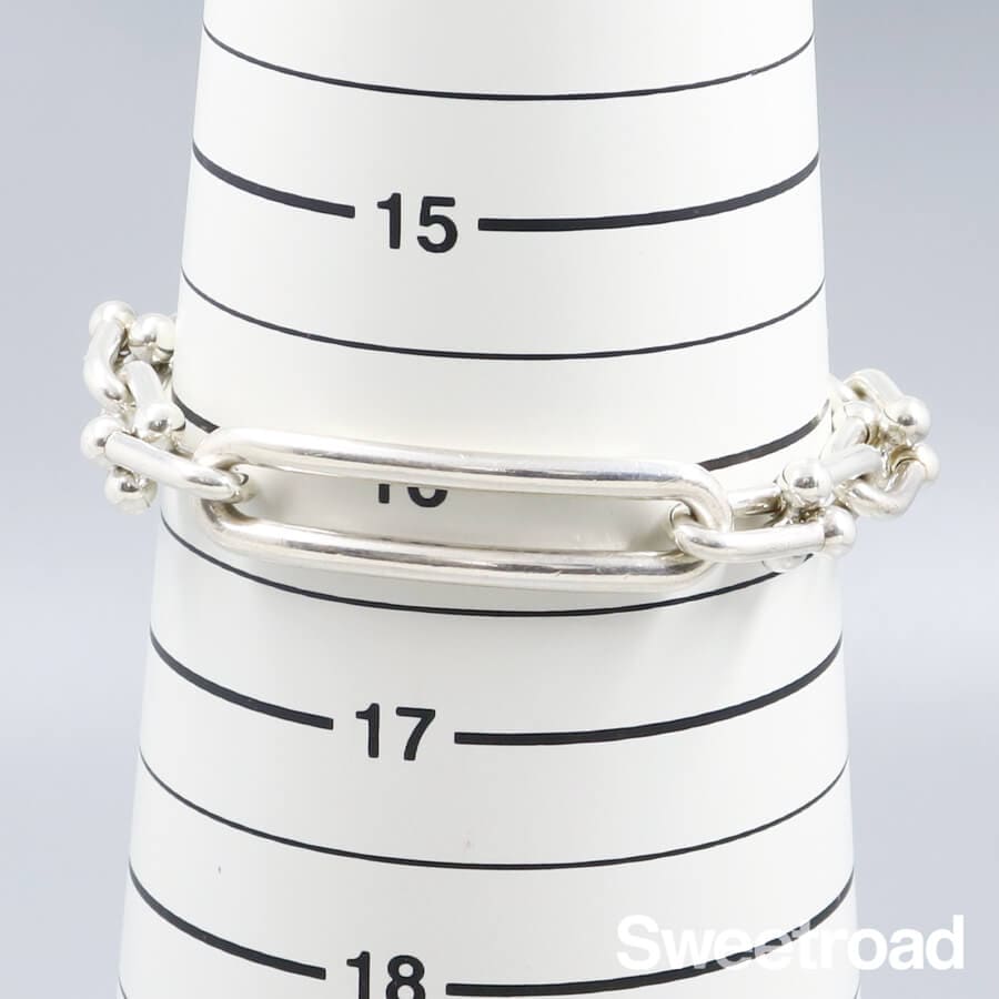 ティファニー ハードウェア リンク ブレスレット ミディアム w-28565