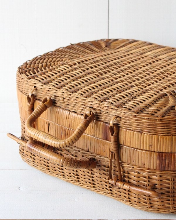 ラタン ピクニックバスケット トランク型 A