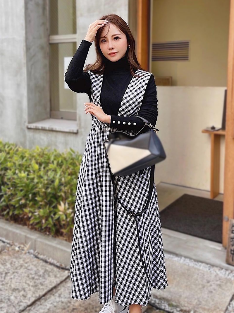 小柄名品 ギンガムチェックサロペット | サロペット・オールインワン
