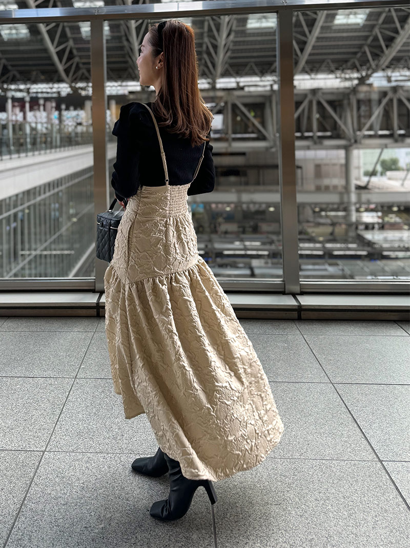 ハイウエストサロペットスカート｜designed with Akane