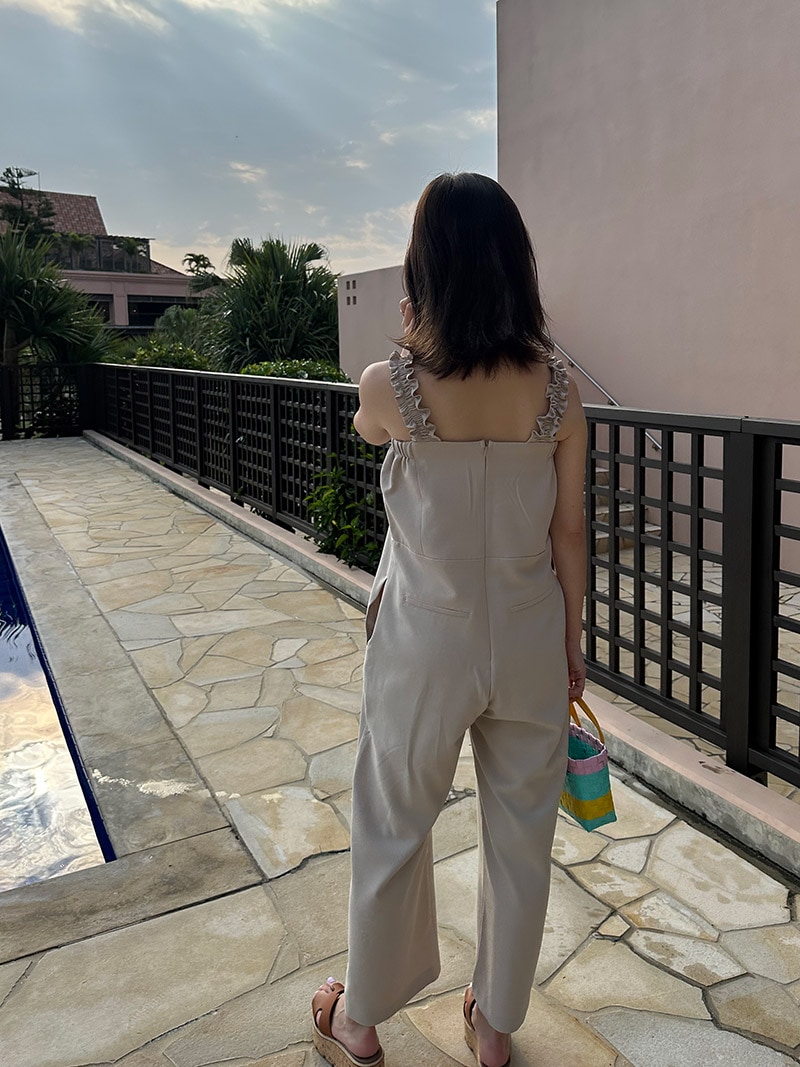 フリルストラップサロペット｜designed with Saaya Mizuno