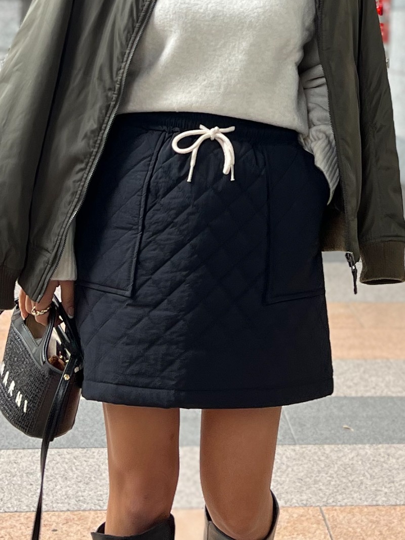 小柄・Sサイズさんのための キルティングミニスカート | ボトムス | ST