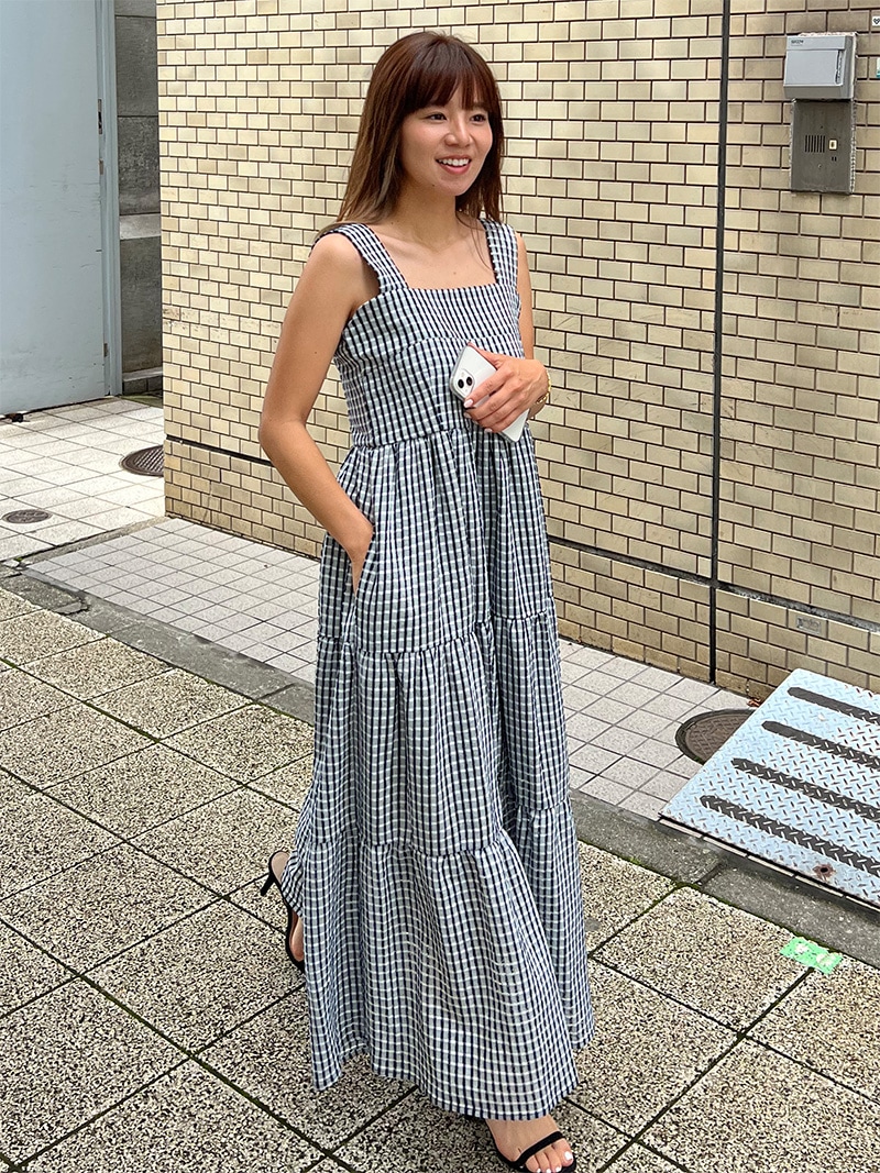 ギンガムチェックサマードレス｜リゾート気分高まる夏の主役ワンピ