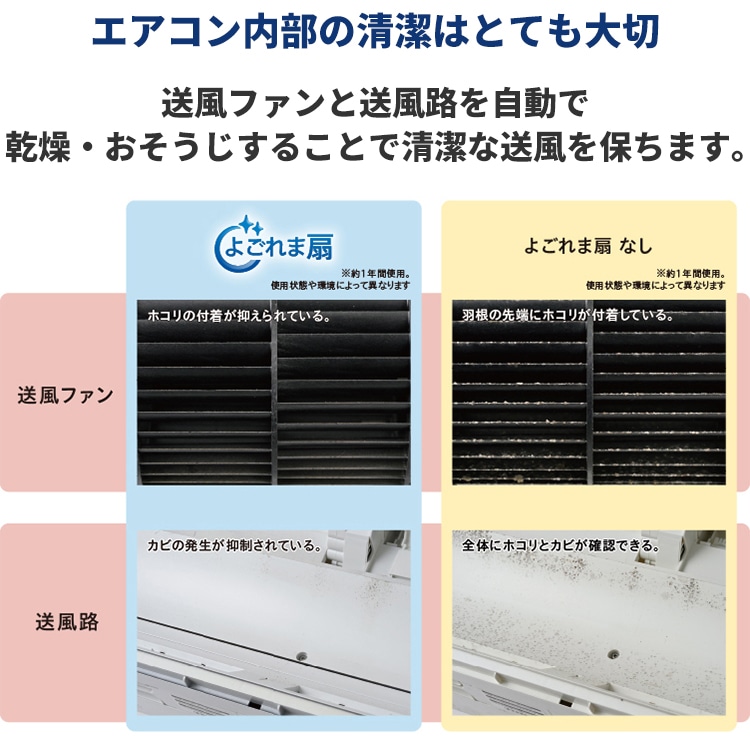 エアコン おもに6畳 コロナ 2024年モデル リララSP ReLaLa よごれま扇