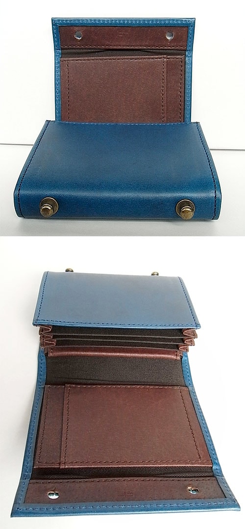 m+ エムピウ MILLEFOGLIE2 25 Pig ブルーxチョコ | m＋エムピウ村上