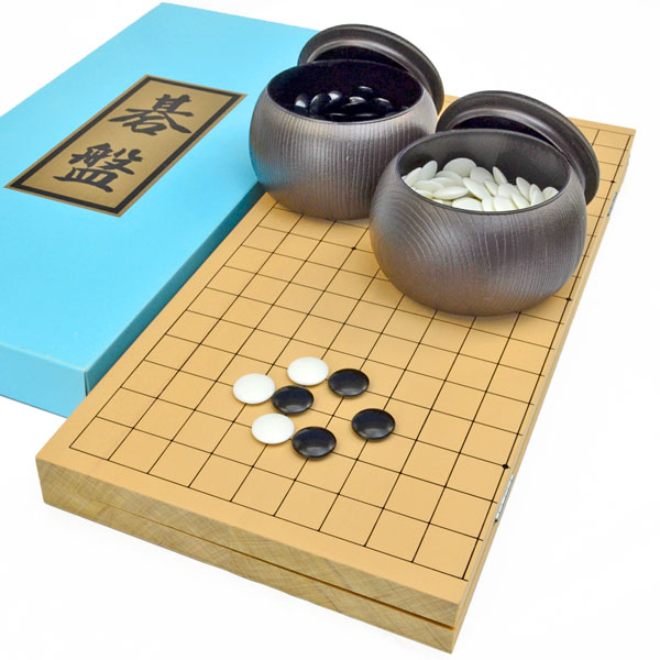 囲碁セット 新桂6号折碁盤セット(プラ碁石椿・ブロー碁笥) | 折碁盤