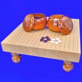 足付碁盤セット | 将棋盤碁盤駒碁石等販売の大阪の将棋囲碁専門店将碁屋