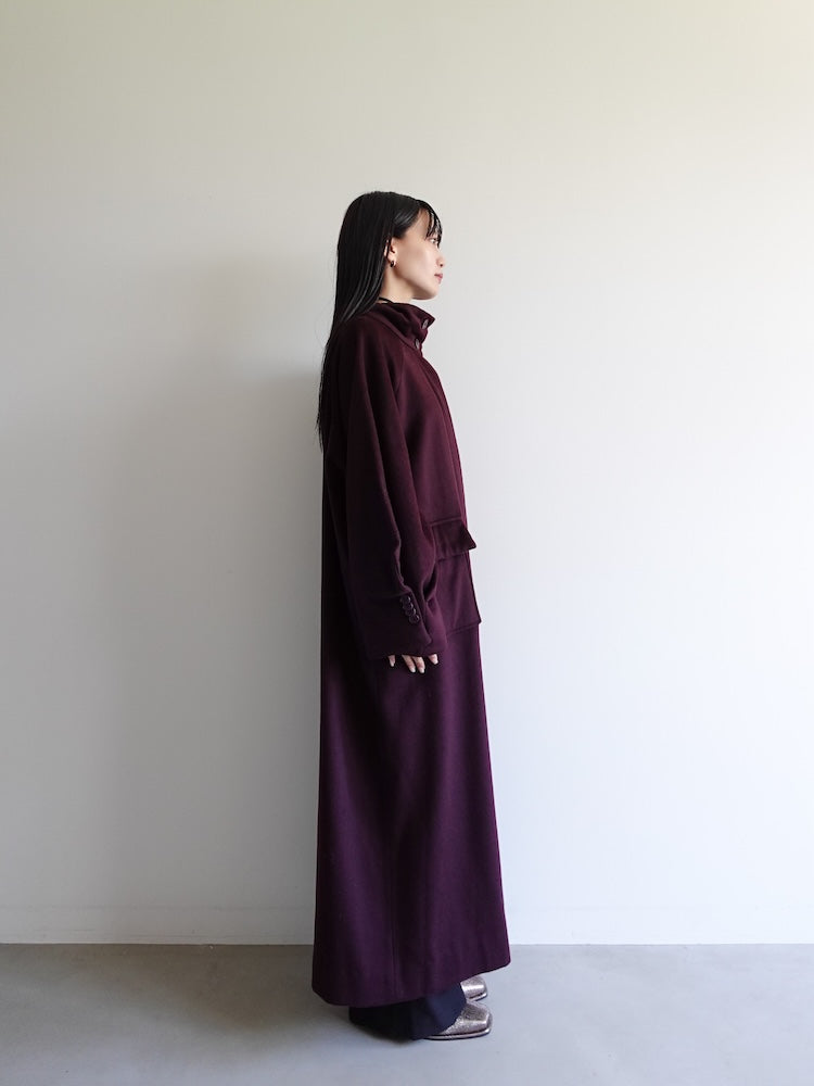 Tuck Sleeve Wool Coat｜ウール100% ロングコート – MARTE