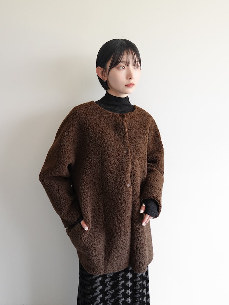 Reversible Hooded Coat｜スエード/ボア リバーシブルコート – MARTE