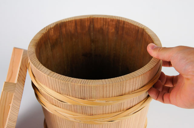 新品 味噌桶（藤井製桶所製 味噌出来高6kg用） 吉野杉 漬物桶