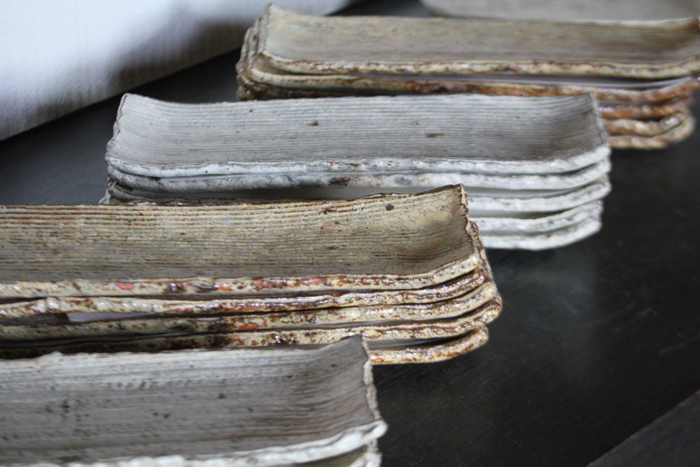 工藤和彦さんの黄粉引と白樺ホワイト: 器まるかく Utsuwa Marukaku