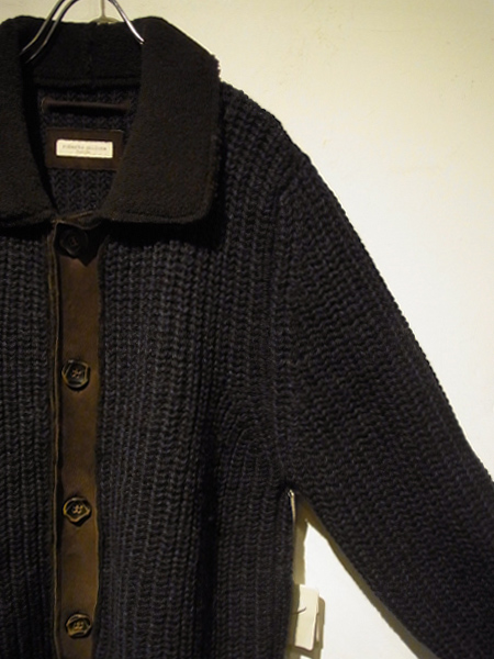 roberto collina（ロベルトコリーナ） ムートン×ウールカーディガン