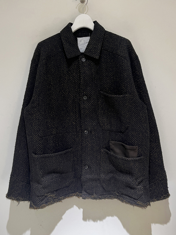 ANCELLM（アンセルム） Damage Wool Herringbone Coverall（ダメージ