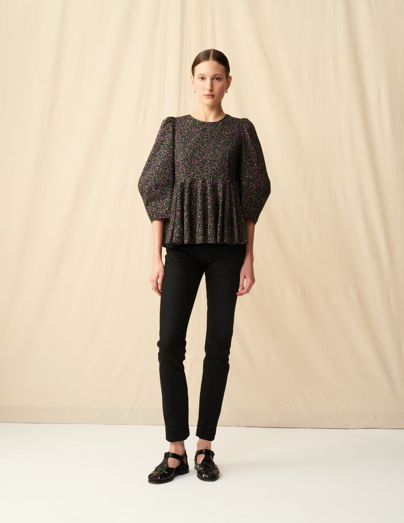 MARIHA(マリハ) 花の蕾のブラウス Poppy Fields/Black トップス