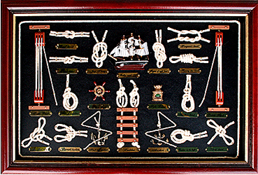 マリンインテリア マリン装飾 ロープノット額 壁掛け 小野海事商店