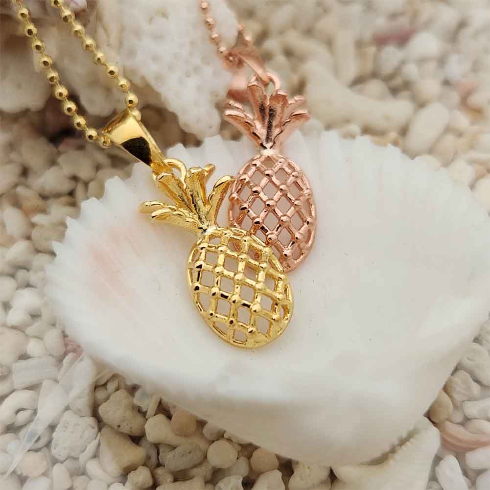 ハワイアンジュエリー ネックレス シルバー パイナップル 透かし