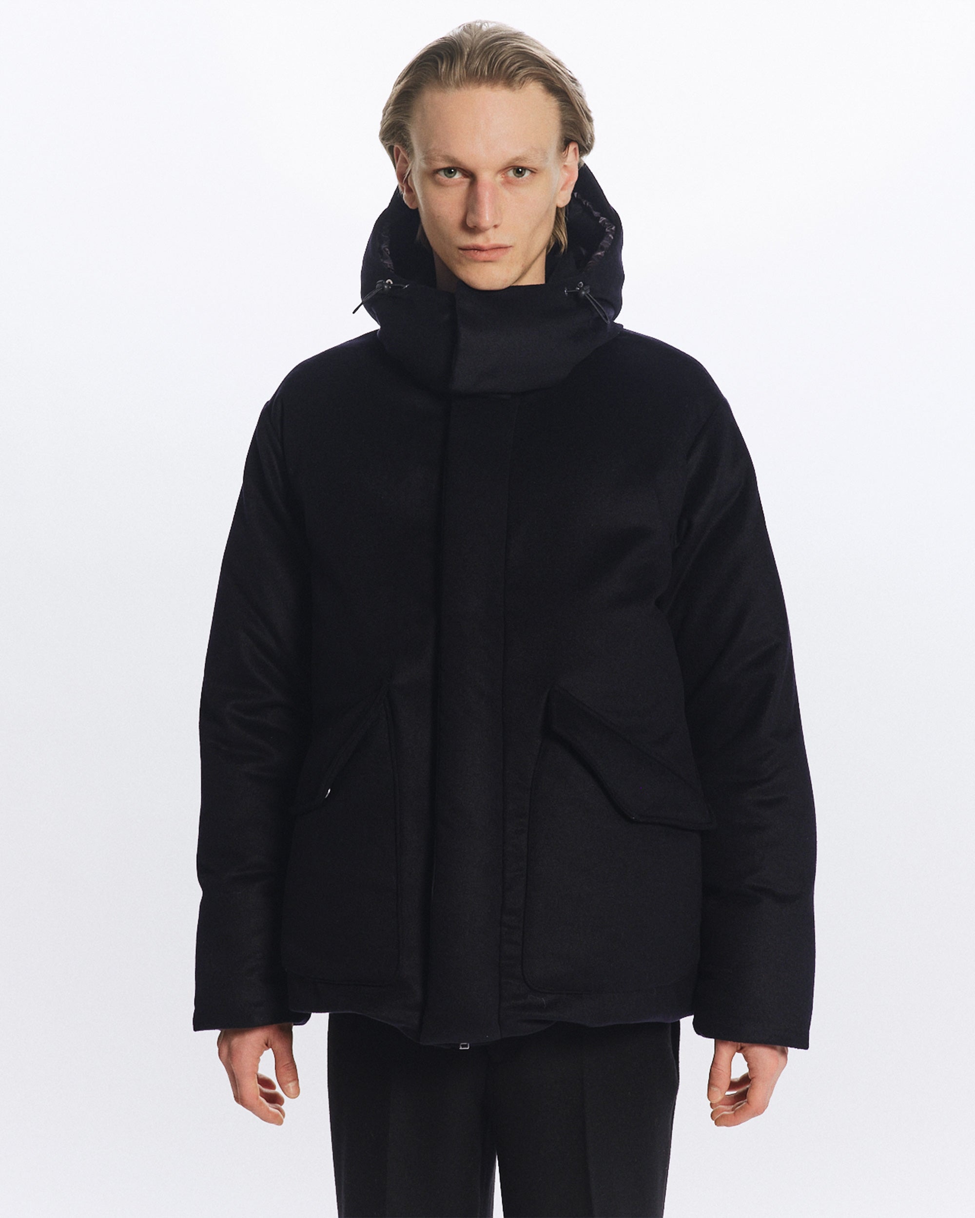 CASHMERE FLANNEL CASHMERE DOWN, D Navy – MARKAWARE