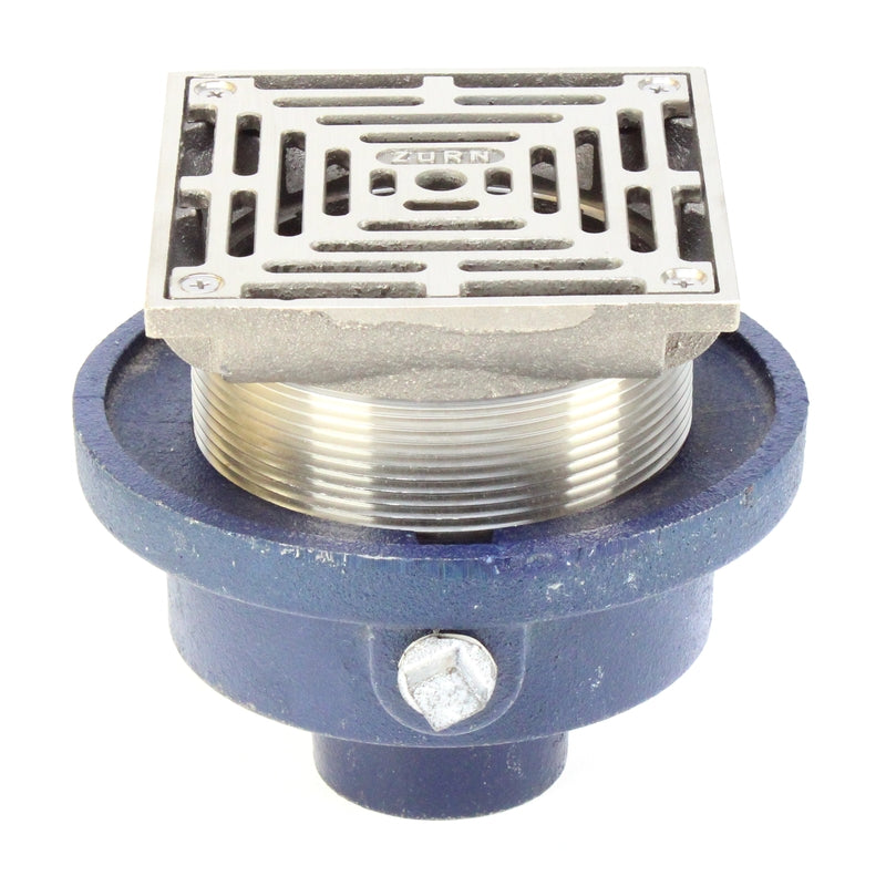 Zurn ZXN211-A - Floor Drain w/ Heavy-Duty Round Nickel Bronze Strainer