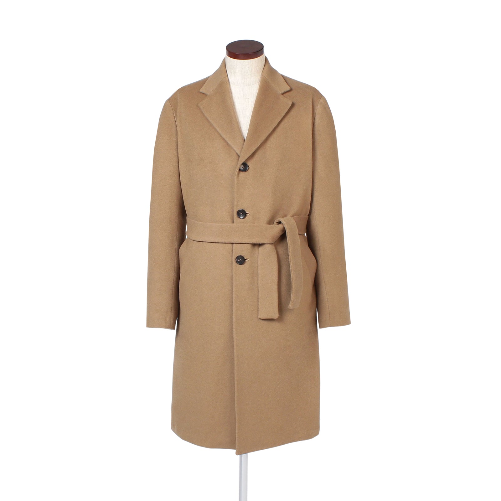 Finjack（フィンジャック）カシミヤキャメルシングルチェスターコート