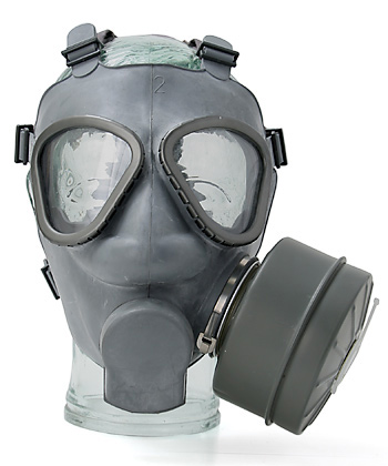 フィンランド軍 ガスマスクセット/バッグ(オリーブ色)付/US M9 タイプ