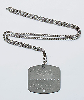 フランス軍・認識票“Plaque d'identite”/打刻済・支給品/実物・極上