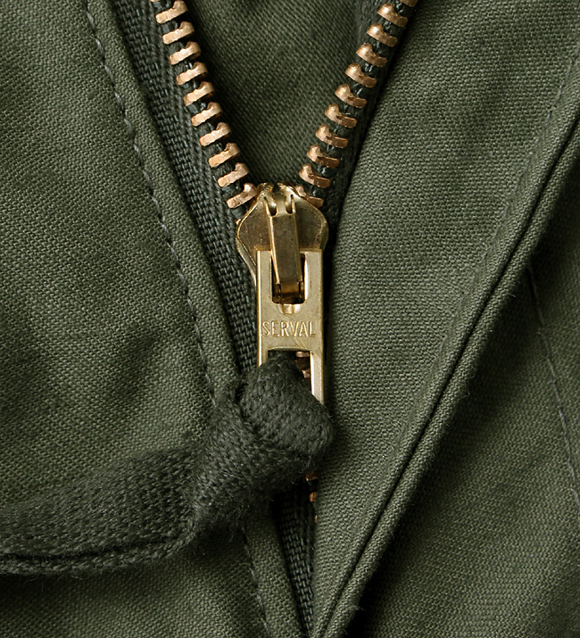 US(米軍) M-65 OD フィールドパンツ、ブラス(真鍮) ZIP/DLA78年/S-R