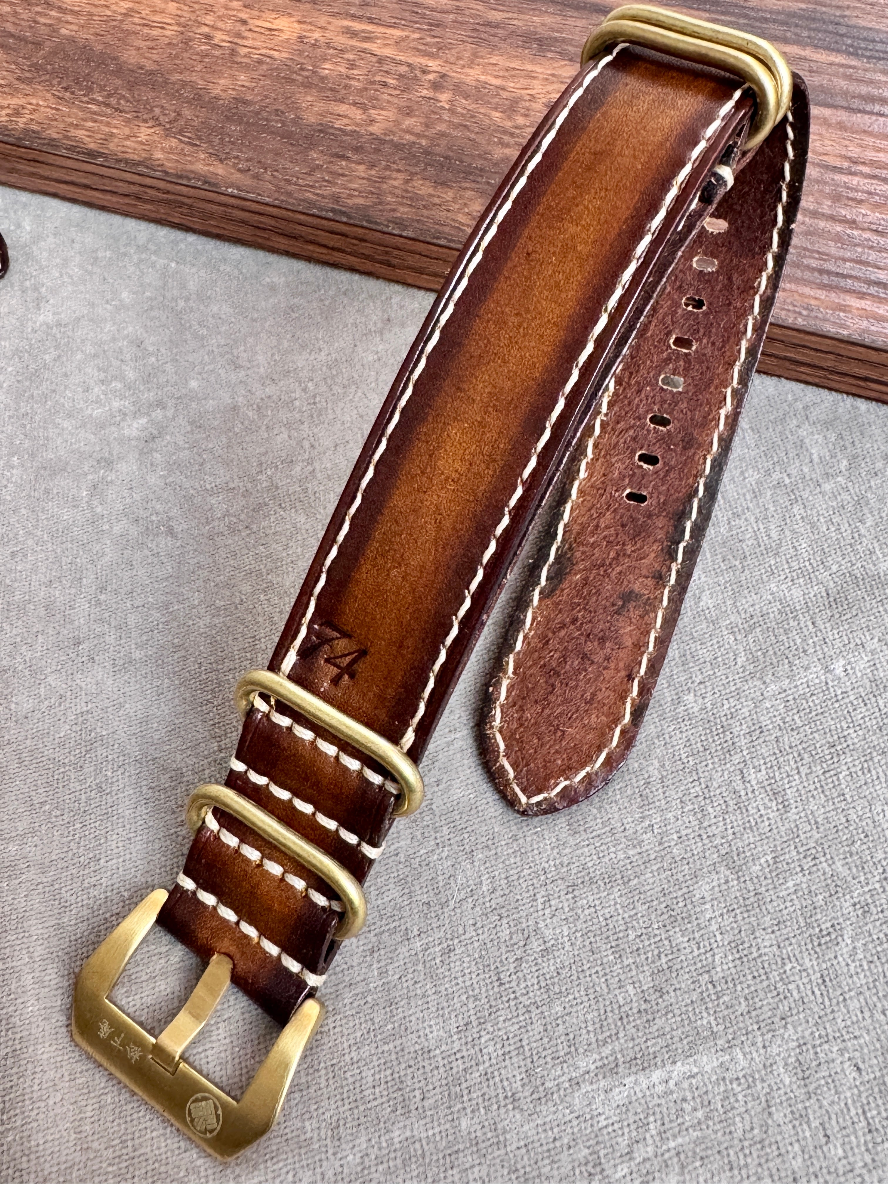 M74 NATO｜ビンテージブラウン｜24mm | ロング – 松下庵