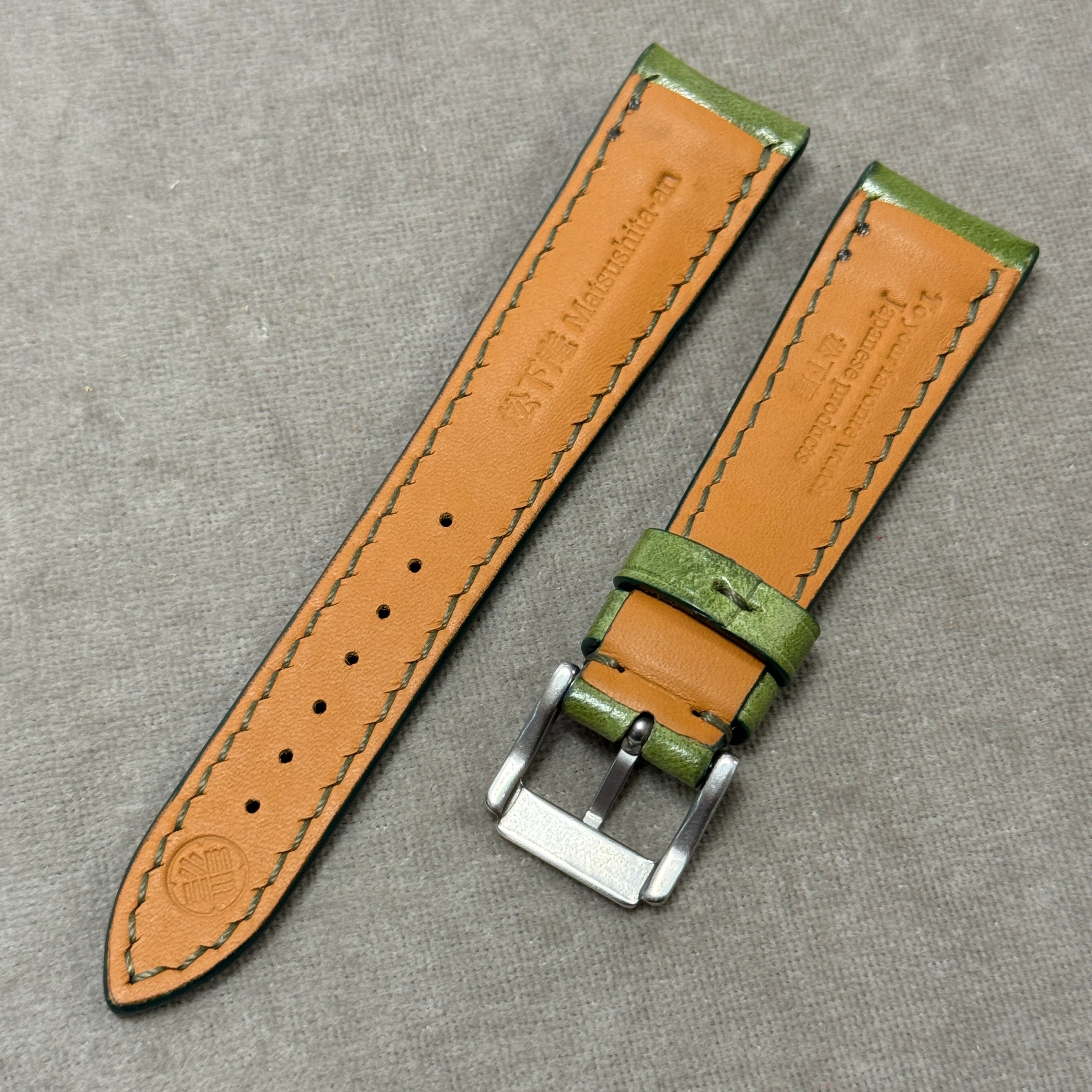 Oil Leather】Vintage Green 21-16mm – 松下庵