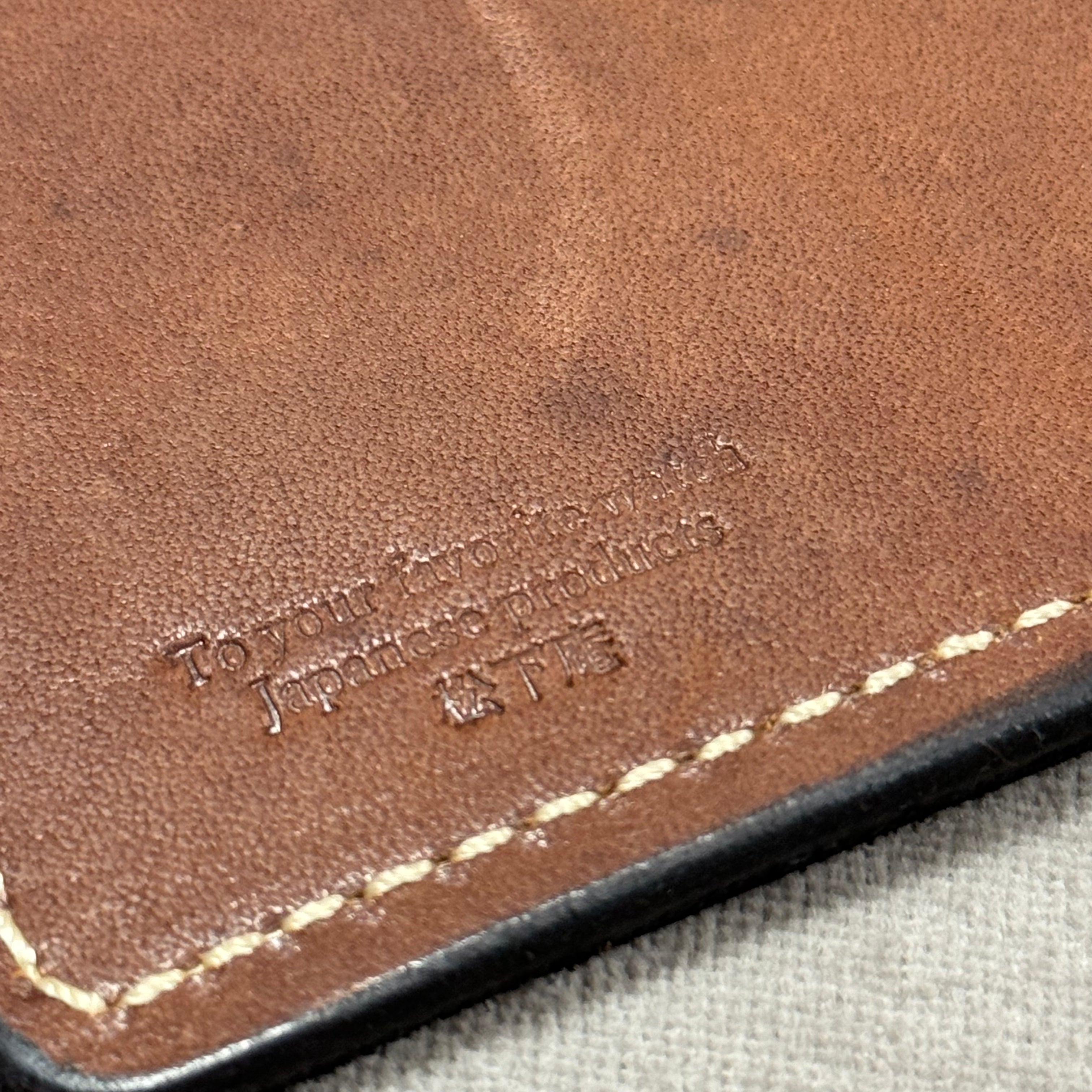 デスクマット｜極厚レザー｜ブラック＆ブラウン – 松下庵