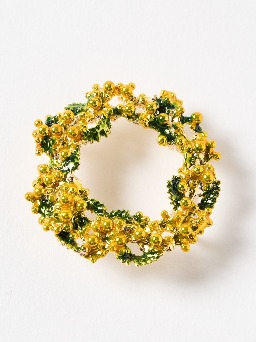 残りわずか】帯留 「ミモザ」(FREE イエロー): ふりふ ｜ミマツ