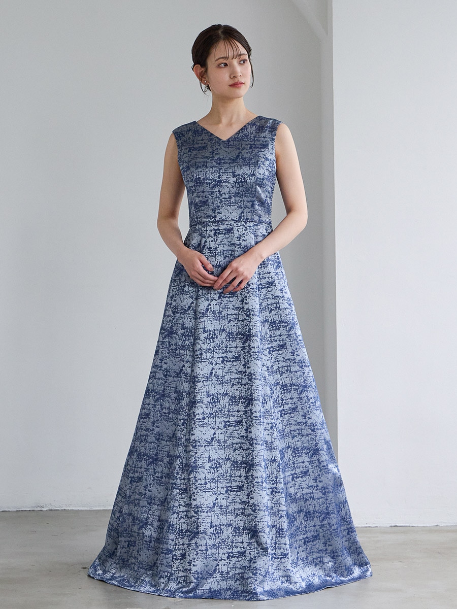 WEB限定】ジャカード織カラーロングドレス(M レッド): AIMER | エメ