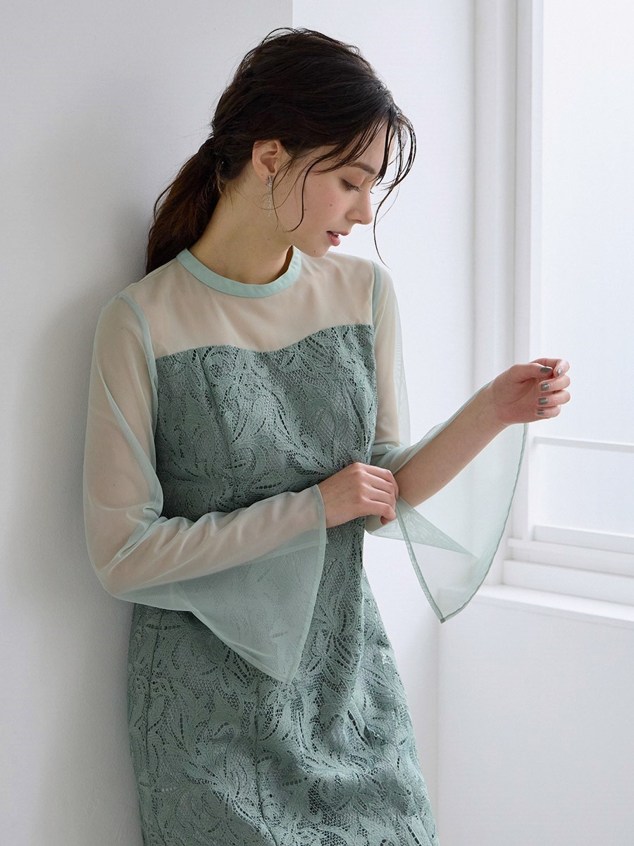 WEB限定】オーナメントレースIラインドレス(S ブラック): AIMER | エメ