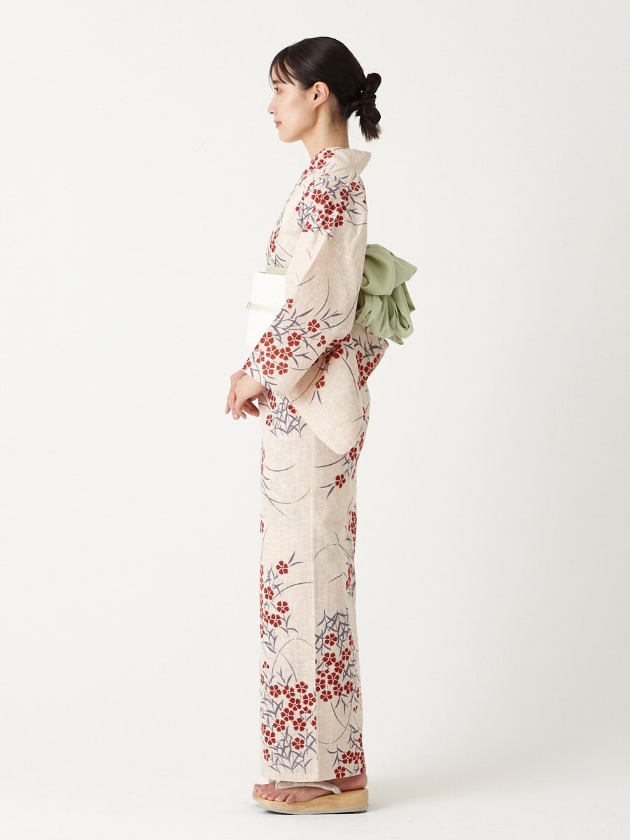 浴衣単品「 撫子 」(FREE オフホワイト): ふりふ ｜ミマツグループ