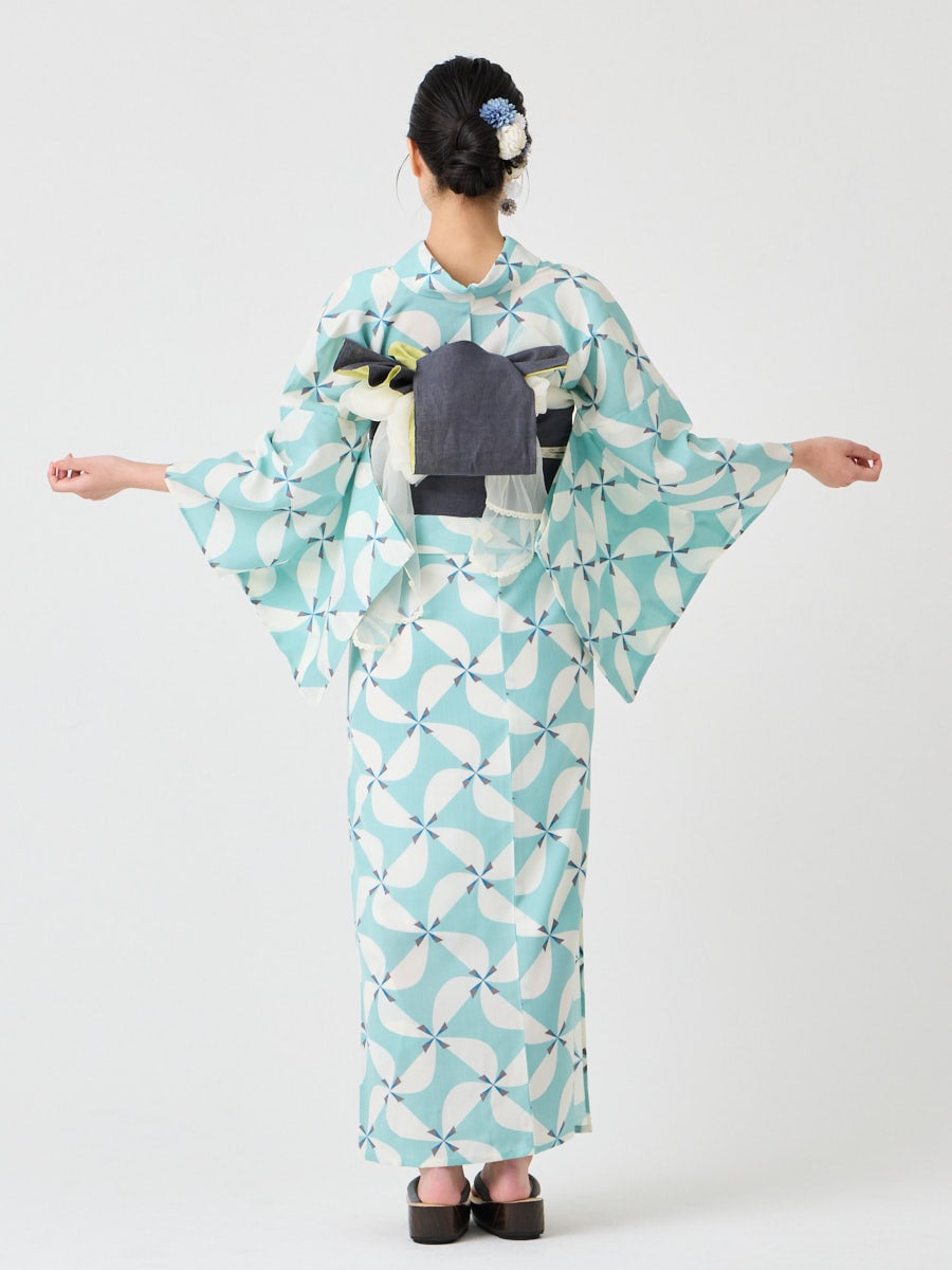 浴衣単品「 風車 」(FREE サックス): ふりふ ｜ミマツグループ