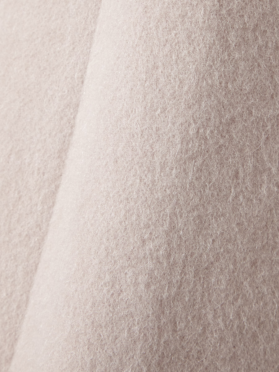 アルパカシャギーフィット＆フレアコート(L ライトグレー): AIMER