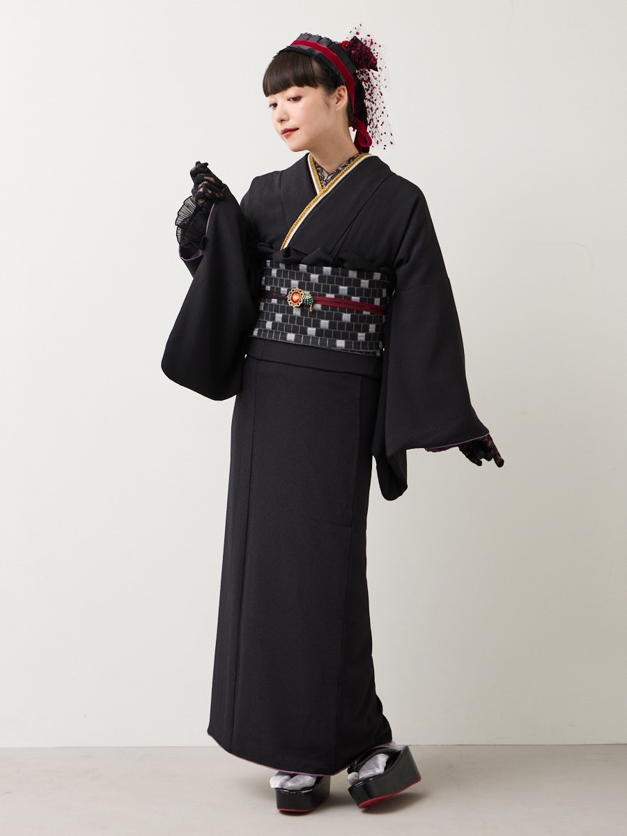 着物単品「 furifu色無地 」(FREE ボルドー): ふりふ ｜ミマツグループ