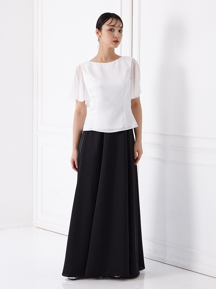 Aラインサテンスカート(9号 ブラック): AIMER | エメ ｜ミマツ