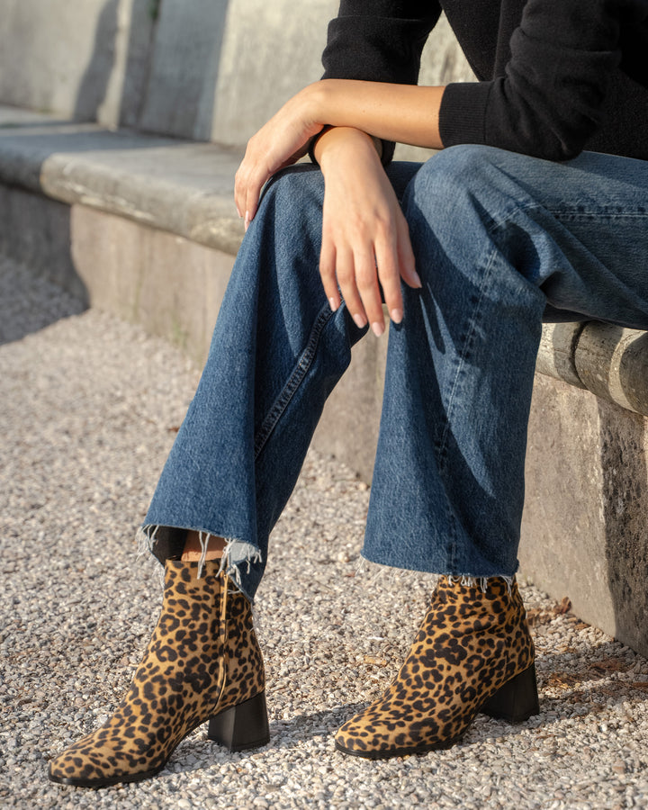 The Cristina - Tan Leopard - Genuine Calf Hair - M.Gemi